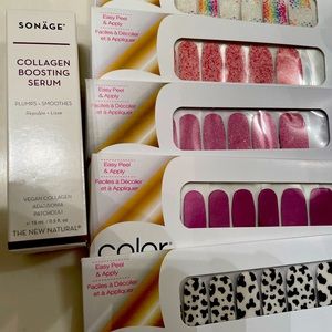5 colorstreet sets +collagen serum FREE with purchase